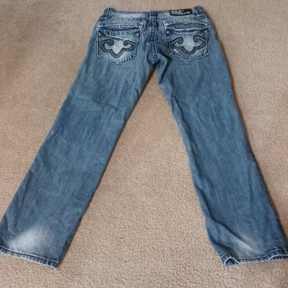 Mens Jeans Express Brand • 31x32 • Tokyo Straight • EUC Straight Leg Medium Wash - Picture 3 of 5